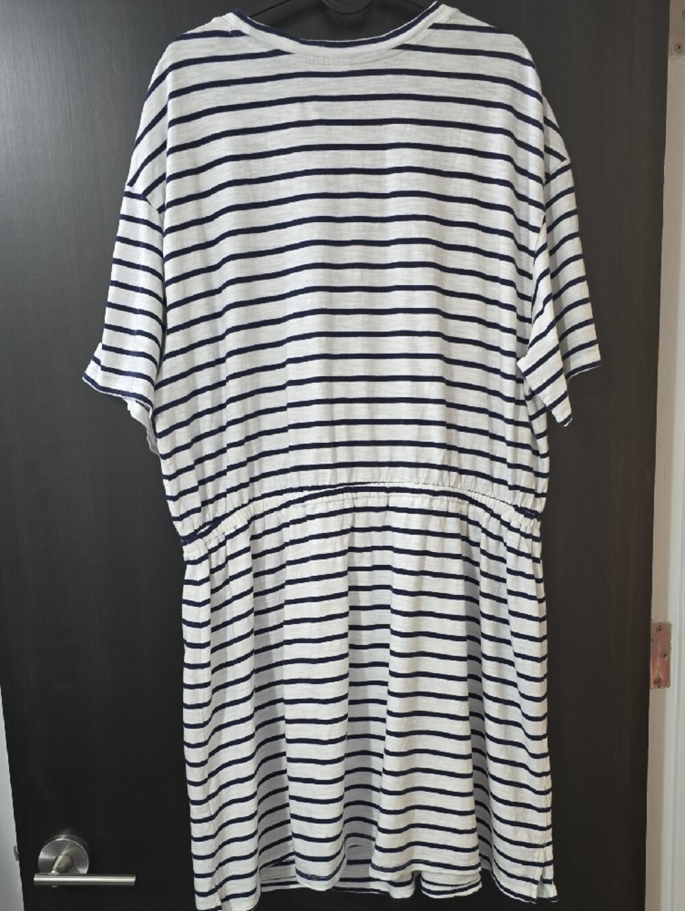 Old Navy White and Blue Striped Casual Dress - Picture 5 of 5